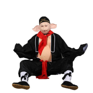 猪八戒服装面具耙子八戒演出服装头套帽子肚皮套装猪八戒衣服全