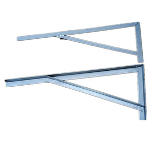 定制加厚角铁支架80度雨棚斜三角架托架阳台防水s雨挡镀锌定做包