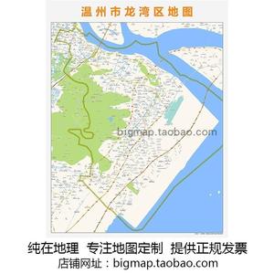 温州市龙湾区地图高清定制2022 城市街道交通卫星办公会议室挂图