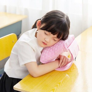 麓山之鹰d形午睡枕小学生趴睡枕儿童午休趴桌上午睡神器可拆洗