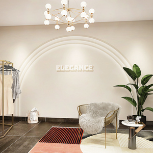 3d拱门造型壁画美容院女装店服装店壁纸高级感网红直播间背景墙纸