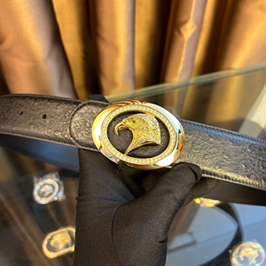 壹加壹精品名店淘宝原版威镰史蒂芬皮带鹰头腰带镶钻高档牛皮商务