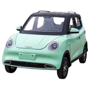 亿洁四轮电动车家用小型封闭新款女士代步新能源油电两用四轮电车