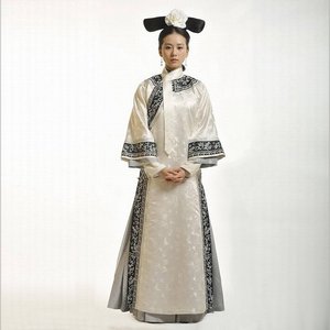 影视古装步步惊心若曦同款刘诗诗格格服旗服清朝福晋妃子绣花s服