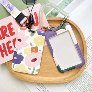 801人付款淘宝卡套学生校园饭卡公交卡校牌保护套挂绳钥匙扣通用地缚