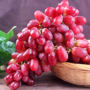 正宗新疆红提克伦生无籽葡萄新鲜水果当季爆甜马奶红提子