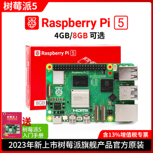 树莓派5代开发板LINUX套件电脑AI编程主板Raspberry Pi 5B 4G/8GB