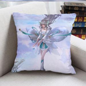 西施fmvp新皮肤周边同款抱枕来图定制礼物王者荣耀靠枕午休床靠枕