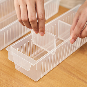 冰箱冰柜收纳盒抽屉式分隔分格分装盒收纳篮筐箱整理盒神器冷冻盒