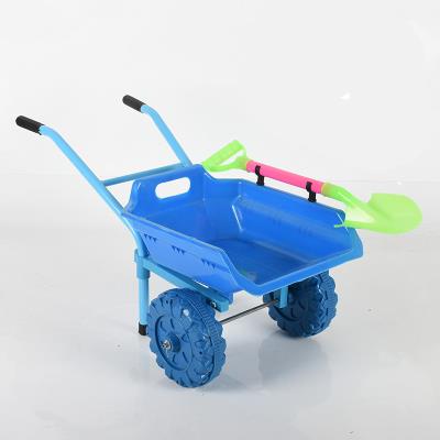 儿童沙滩小推车推土车工程车翻g斗车小孩双轮手推车男女宝宝玩具
