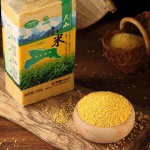 zm新疆和硕县【天山小米-真空包装米砖】杂粮粗粮食品550g*4袋包