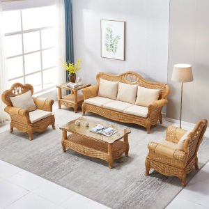 沙发藤沙发组合客厅三人竹藤沙发藤编藤艺沙发藤木家具0人付款3700