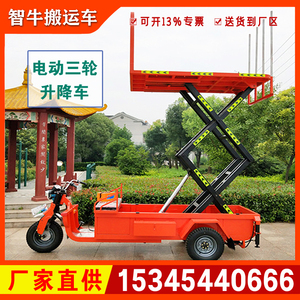 新品升降三轮车电子秤压称果园电三轮车带秤m带液大力虎升降三轮