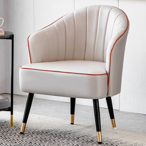 22北欧轻奢单人沙发椅现代办公会客酒店客房v服装店休闲洽谈茶几
