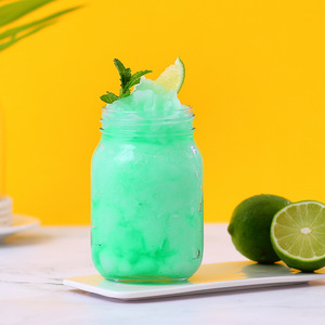 薄荷风味糖浆1l 薄荷果露香蜜苏打气泡水奶茶原