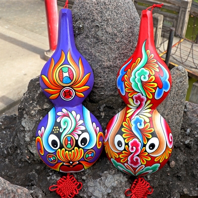 马勺脸谱手工绘制陕西特色民间工艺品桶型中国风老外礼品0人付款86