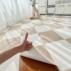 自由拼接地毯客厅卧室免胶自粘日式爬行可拆洗免打理方块满铺地垫