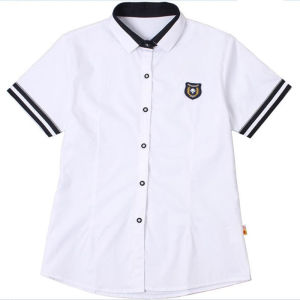 南宁新希望白色衬衫校服短袖 裙子 制服长裤夏季统一版现货包邮