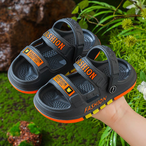 塑料凉鞋男童2024新款夏季儿童胶凉鞋防滑软底可下水防水宝宝鞋子