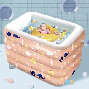 多用儿童游泳池无需安装小孩儿浴室摆摊洗浴桶孕婴店神器全身浴池