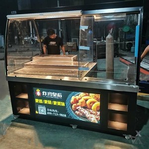 定做北京烤鸭保温保鲜柜炸鸡展示柜卤菜熟食柜商用烤鸭鸭脖生鲜