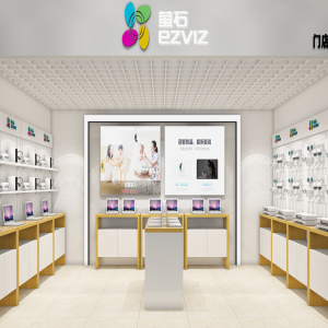 安防监控展柜海康大华萤石展示柜摄像头监视器安防高柜展架展台1