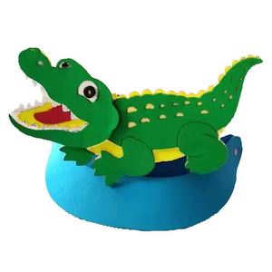 鳄鱼头饰道具小鱼头套幼儿园儿童表演鲤鱼帽子成人面具万圣节