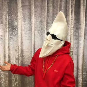 月亮面具头套cos外星人海盗船长演出月老动漫绿巨人怪人搞笑道具