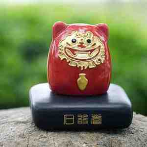 金门五福石敢当漆线雕 厦门特色工艺品 创意摆件饰品 祈福礼品