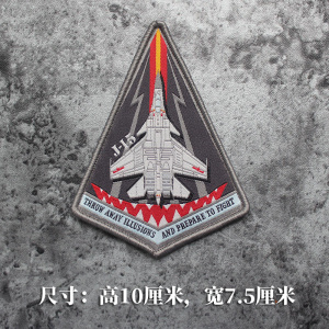 精美刺绣魔术贴辽宁号纪念徽歼15及飞鲨臂章0人付款8