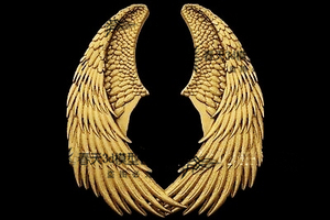 翅膀天使精品浮雕装饰挂件obj精雕图jdp灰度图bmp雕刻图3d模型stl