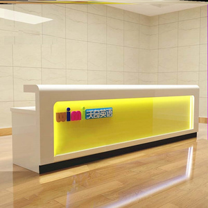 早教中心时尚奶茶舞蹈接待服务台创意机构烤漆前台迎宾台服装店