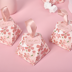 2023新款小众欧式粉色婚礼高级喜糖盒子结婚专用订婚创意法式空盒