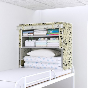 学生宿舍床上衣柜置地式收纳神器寝室布衣柜床上实木置物架收l纳