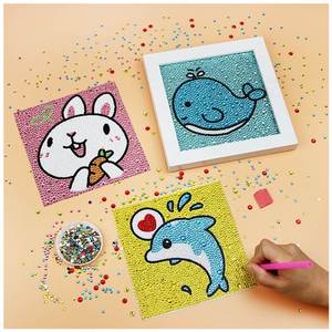 送相框儿童钻石贴画满钻新款小学生点钻画带框男孩女孩水晶画全