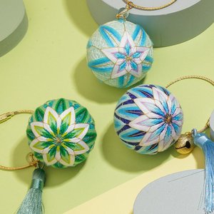 ii手p鞠球diy材料包成品蹴鞠车挂钥匙刺绣闺蜜生日朋a友手工礼20