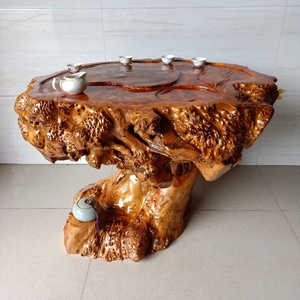 实木根雕茶几整体香樟z楠木茶海客厅树头大小茶台阳台茶桌原木树