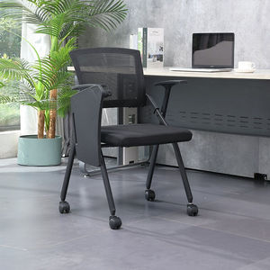 卡奈登办公椅折叠培训桌椅一体桌凳会议室椅子会议椅带桌板带轮子