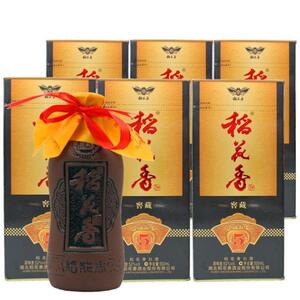 湖北稻花香白酒5年窖藏52度42度浓香型白酒纯粮酿造酒送3个袋子