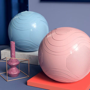 瑜伽球加厚防爆成人健身球大气球超大加厚健身器材家用雾蓝灰75cm