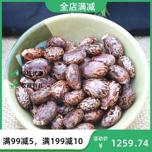 中药材 红皮蓖麻子新货 500克 散装 红麻籽 红麻子红蓖麻子仁正品
