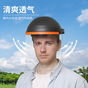 打农药防护杀罩电焊面虫喷农药z切割打磨透明护全脸全护具打药面