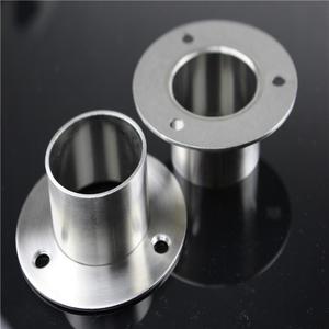 大号不锈钢法兰座j38圆管外径a51挂衣杆座底座侧装固定钢管固定配