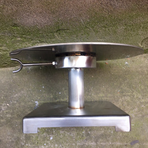 新硕朱记不锈钢盆景转盘s可自锁工作台旋转台盆景制作工具盆景转