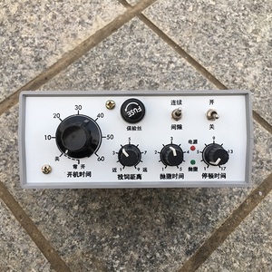 鱼塘投料机控制器控制盒喂鱼器f饲料机自动投饵机直流12v伏电瓶.