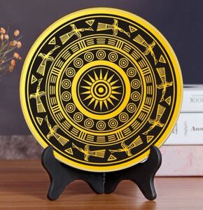 广西壮族摆件家居装饰品少数民族风纪念品壮锦飞鸟铜鼓图案工艺品