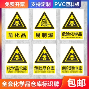 易制毒化学品剧毒品化学品危险品仓库易制毒易制爆危化品标识牌危险