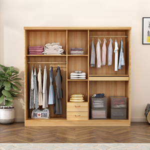 5门衣柜组合衣柜现代简约大衣柜整体五门柜子卧室组装橱柜比得利