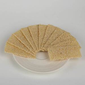 河南鹿邑特产传统手工糕点心观堂麻片白芝麻片 麻糖片 麻片