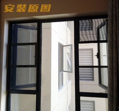 重庆纱窗门窗防护窗三推s304z金刚网防盗沙窗防蚊防鼠窗隐形防护